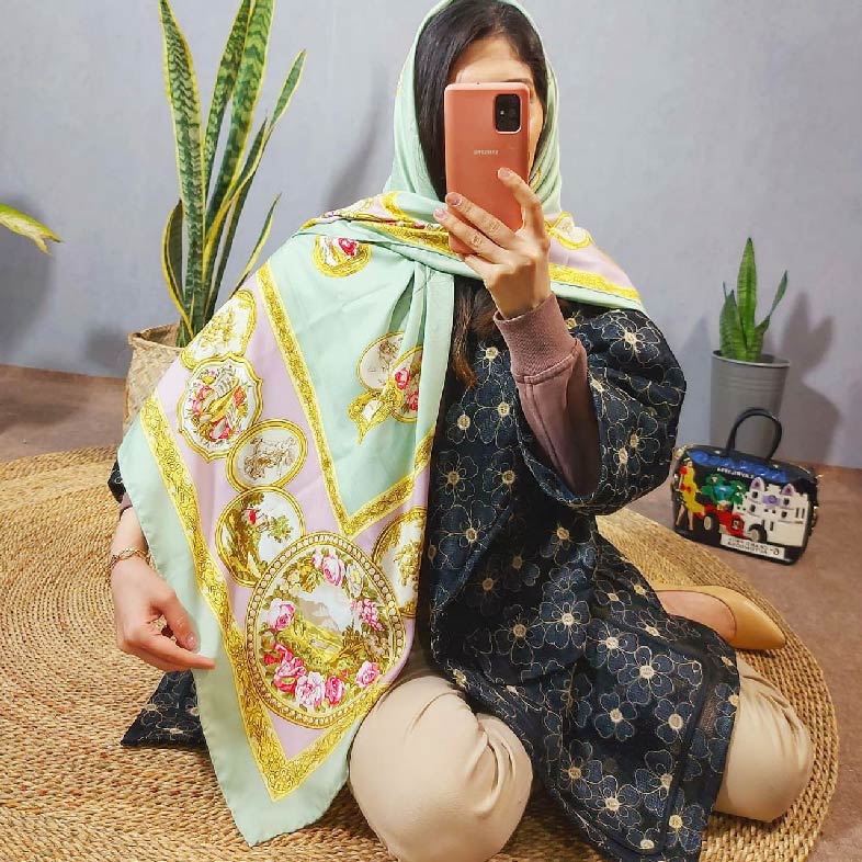 خرید روسری ابریشم توییل وارداتی