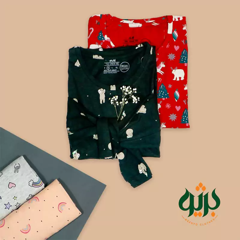 بلوز آستین بلند نخی
