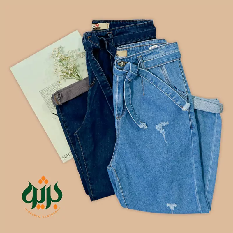 شلوار جین مام‌ استایل