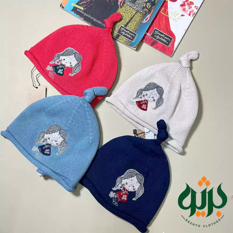 کلاه زمستانی طرح دختر (کد 150037)