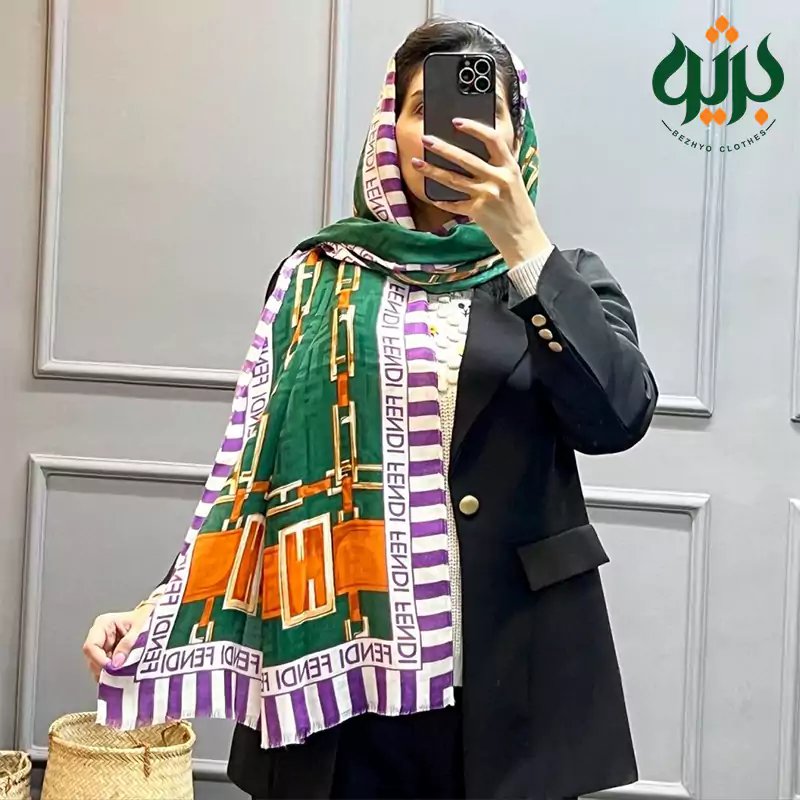 شال وول وارداتی فندی بسیار با کیفیت