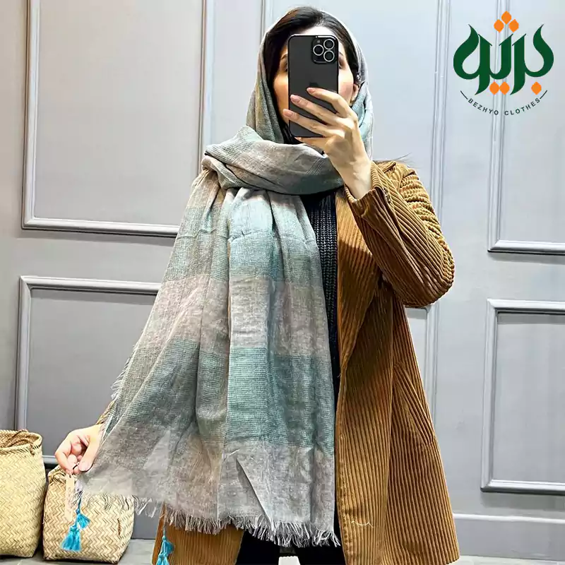 شال کنفی کبریتی مناسب پاییز و زمستان و بهار