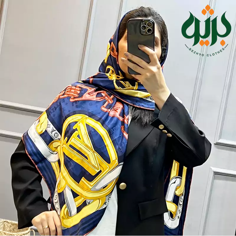 روسری ابریشم اورجینال LV