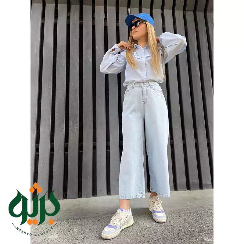 شلوار جین بگ یخی بسیار شیک