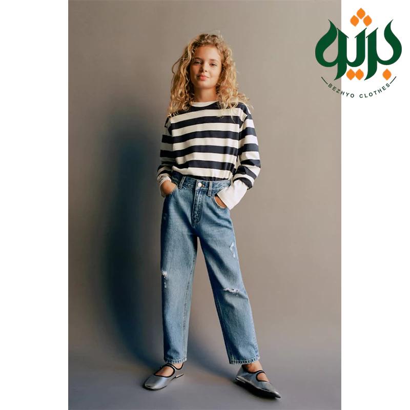 شلوار جین مام بچگانه