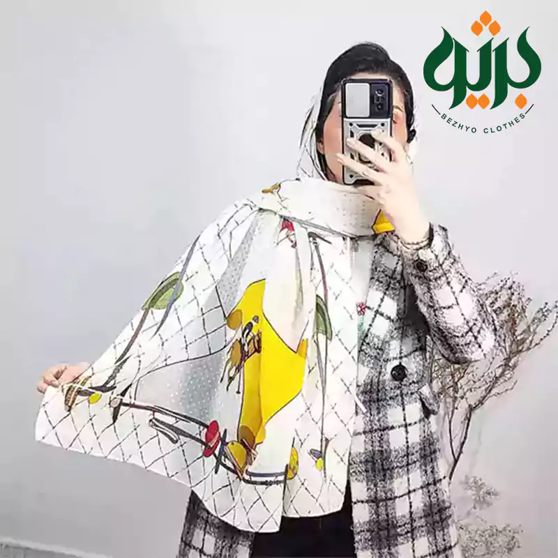 شال نخی وارداتی تک طرح