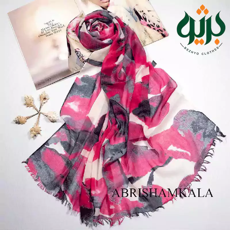 شال نخی ابر و بادی بهاره