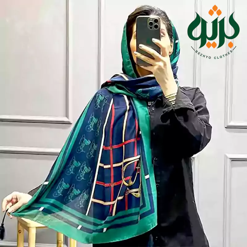 شال نخی طرحدار