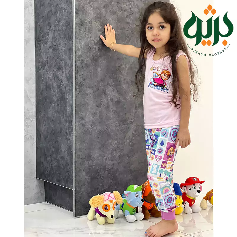 ست رکابی و شورت دخترانه طرح فانتزی