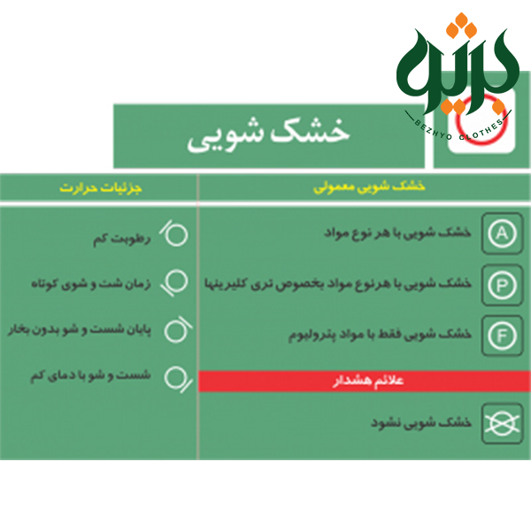 راهنمای خشک شویی لباس