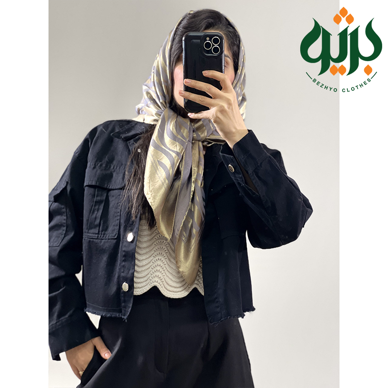 نمای سرخور روسری ژاکارد وارداتی (کد 28642)