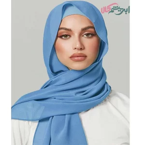 ست کردن شال و روسری آبی