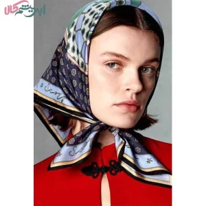 ست کردن شال و روسری‌های آبی در کنار قرمز 