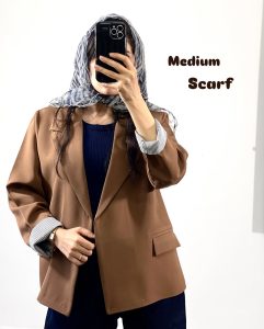 روسری تور طرح زبرا (کد 28660)
