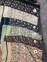 روسری نخی طرح گل ریز (کد 28666)