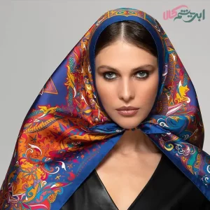 خرید روسری طرح دار از ابریشم کالا