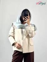 سرخور شال ویسکوز لبه میله ای (کد 19971)