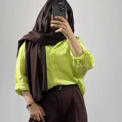 خرید شال ساده برشکا از ابریشم کالا