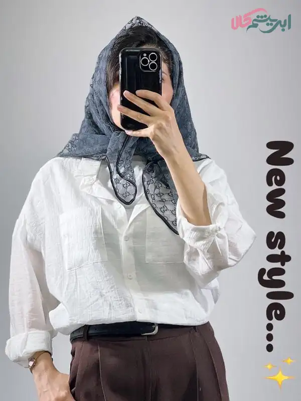 سرخور روسری تور طرح برند گوچی (کد 28668)