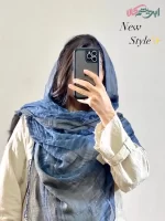 ایستایی شال کنفی حاشیه ریش (کد 19988)