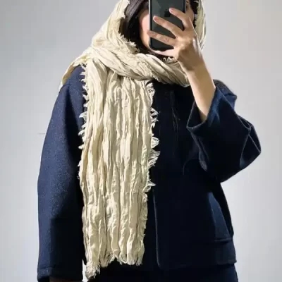 شال پاییزه طرح چروک (20001)