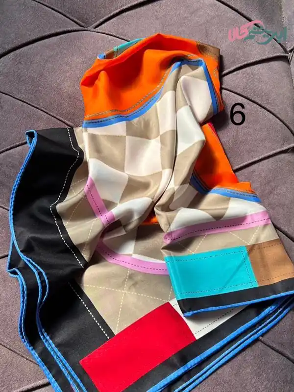 روسری ابریشم طرح جدید شماره 6