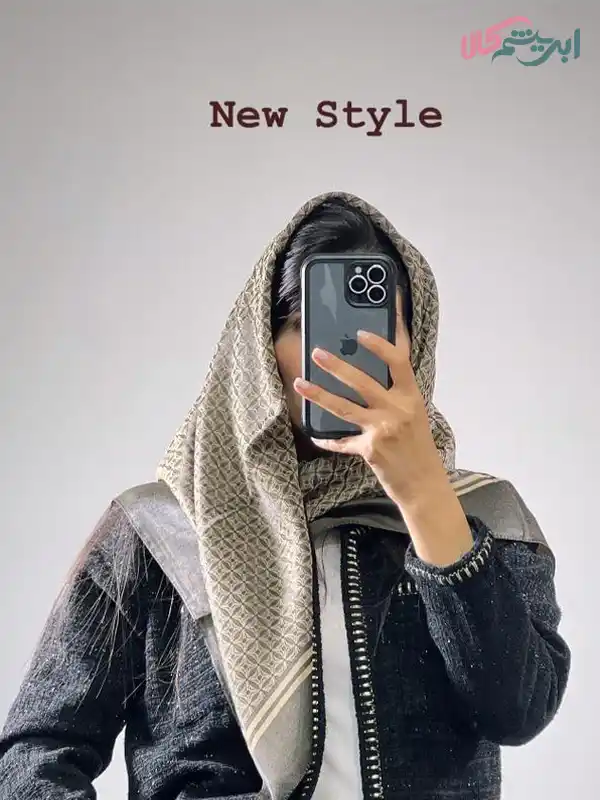 روسری ژاکارد طرح دار (کد 28683)