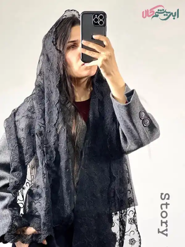 شال تور وارداتی مشکی (کد 20008)